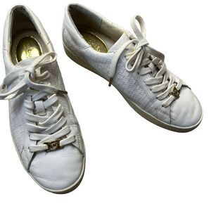 Michael Kors White and Gold laced sneakers size 10